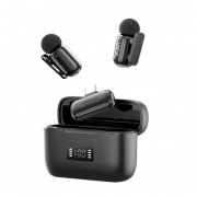 Ulanzi A200 Mini Mic (czarny) - bezprzewodowy zestaw audio, 2x mikrofon (odbiornik USB-C, 24bit)